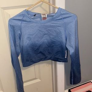 gymshark ombré seemless crop top/matching leggings